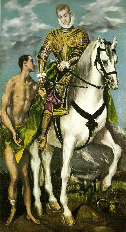 El Greco st. martin and the beggar Spain oil painting art